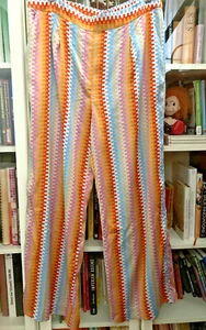 Herzensangelegenheit Hose Seidenhose Sommerhose bunt Gr. 46 neuwertig - Bild 1 von 3