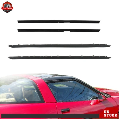 Kit de 4 piezas de sello de fieltro de barrido de ventana para Chevy Corvette 1984-1988 1989 Foto 1 de 4