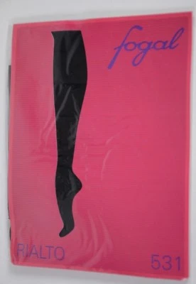 Nuevas Pantimedias Fogal Para Mujer Talla Pequeña Rialto 531 Negras Laterales Joyas Fiesta Lindas Foto 1 de 4