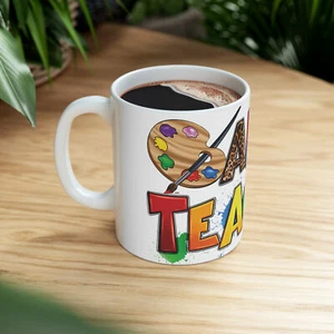 Taza de café Art Teacher, regalo de fin de año, regalo de apreciación de maestros de arte - Imagen 1 de 10