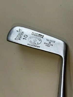 Macgregor Duralite Putter 10, Balanced Stainless Steel, 34" Long - Image 1 of 4