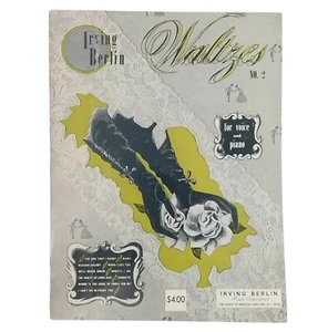 Irving Berlin Waltzes No. 2 For Voice And Piano Music Book 1975 - Picture 1 of 2