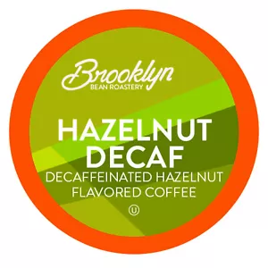 Brooklyn Beans Hazelnut Decaf Flavored Coffee Pods,Compatible 2.0 Keurig, 40 Ct - Picture 1 of 10