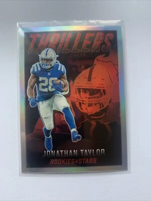 2022 Panini Rookies & Stars Jonathan Taylor Thrillers Silver Prizm TH-12 - Image 1 of 2