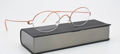 Lindberg Glasses Frame Daniel 47 col U39 Air Titanium Rim Two-Tone Orange Oval - Image 1 of 4