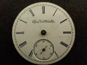 VINTAGE 18 GR ELGIN O.F. TASCHENUHRWERK GRADE 44 - LÄUFT/STOPPT - Bild 1 von 2