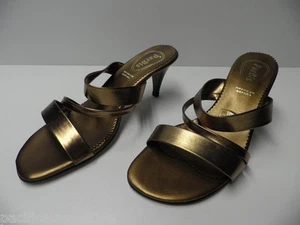 Chaussures ouvertes PARBIS doré pour FEMME taille 38 sandales -Modèle d'Expo- - Imagen 1 de 7