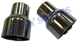 LAMBRETTA GP LI TV SX COPPIA BLOCCHI SILENT 3 FORI SUPPORTI MOTORE CROMATI - Foto 1 di 2