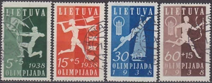 LIETUVA - LITAUEN - 1938 SCOUT / PFADFINDER Mi.: 421-424 - *MLH* - Picture 1 of 1