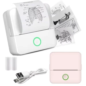 Tragbarer Mini-Etiketten-Thermodrucker Ausdauer Bluetooth HD Bilddrucker Kind - Afbeelding 1 van 8