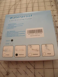 Waterproof Cast or Dressing Cover For ADULT (HALF COVER Arm Brand NEW) - Picture 1 of 3