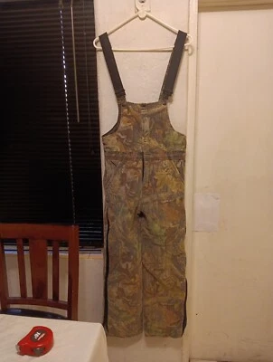 Whitewater Outdoors Bib Overalls Men’s XL Ankle Zip Lined Camo Advantage Timber  - Image 1 of 4