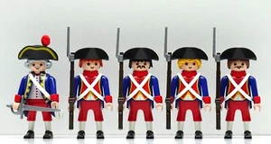 5 x FRANZOSE GARDE INFANTRIE SOLDAT REG. 2 Playmobil zu Kreuzgurt kurze Hose RAR - Picture 1 of 10