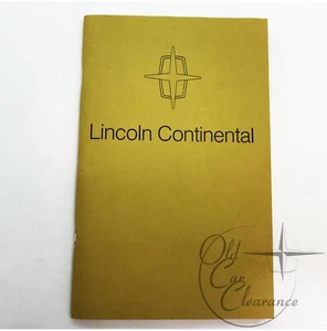 Lincoln Continental 1974 guantera manual para dueños (7336511474B) - Imagen 1 de 3