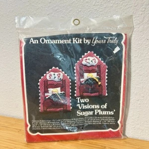 De colección Años 80 Tuyo Verdaderamente Ornamento Kit Visiones de Azúcar Ciruelas Navidad Hágalo Usted Mismo Artesanías - Imagen 1 de 4
