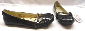 PLANOS SIN LÍMITES, NEGRO BRILLANTE SIN HEBILLA AJUSTABLE, TALLA 6 - Imagen 1 de 5