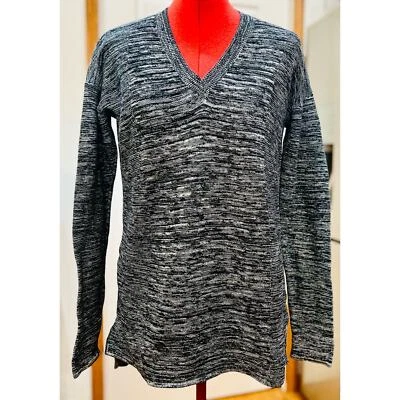 Suéter túnica jersey punto jaspeado blanco y negro Ellen Tracy - talla grande Foto 1 de 4