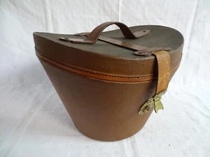 ZYLINDER HUT BOX - REISE BOX ZYLINDER AUFBEWAHRUNG WOHL UM 1920 - Bild 1 von 7
