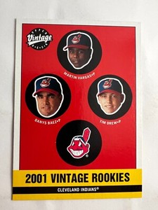 2001 Vintage Tim Drew Martin Vargas Danys Baez Indians Rookies -  Rookie RC