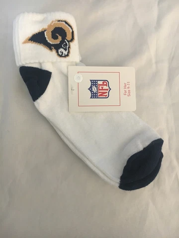 LOS ANGELES RAMS WOMENS SOCKS. FAN STYLE HEAD TO TOES,NFL LICENSED NWT Cover