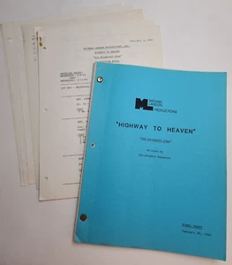 HIGHWAY TO HEAVEN / Christopher Beaumont 1985 TV Script, "The Brightest Star" - Picture 1 of 12