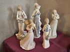 Collection of 5 Lladro Style Ceramic Decorative Figurines