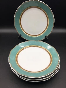 Hutschenreuther Medley Alfabia Verde Salad Plates 8 1/2in Set Of 4 - Picture 1 of 6
