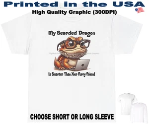 Camiseta My Pet Bearded Dragon Smarter Honor Estudiante DigiRods Dibujos Animados Gráfico - Imagen 1 de 6