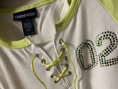 LIMITED TOO ENCAJE CUELLO CRISTALES 02 LOGO LINDO TOP M/12 Foto 1 de 4