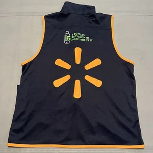 Walmart Associate Employee Worker Blue/Orange High Mock Neck Vest-M-9342 - Picture 1 of 8