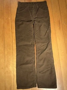 Vintage Sears Perma-Prest 1960s brown corduroy pants boys 16 slim - Picture 1 of 13