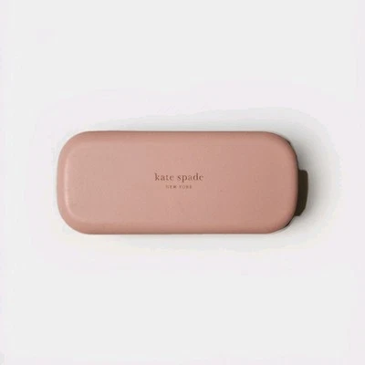 Estuche para gafas KATE SPADE de colección con cubierta rígida forrado exterior rosa y verde Foto 1 de 4