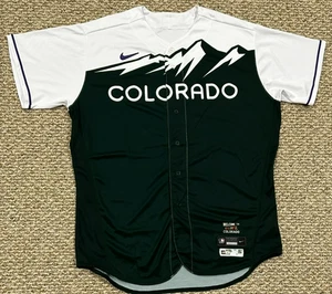 TAGLIA 52 2023 COLORADO ROCKIES GAME JERSEY EMESSO CITY CONNECT RETRO VUOTO MLB - Foto 1 di 13