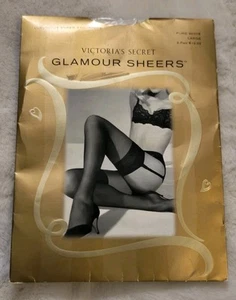Victoria's Secret Glamour Sheers Lace Top Thigh Highs Pure White Size L One Pair - Picture 1 of 14