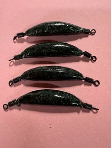 VINTAGE STYLE WYE LEDGER WEIGHTS CHUB AND BARBEL FISHING RIVER WEIGHTS 22g & 20g - Picture 1 of 1