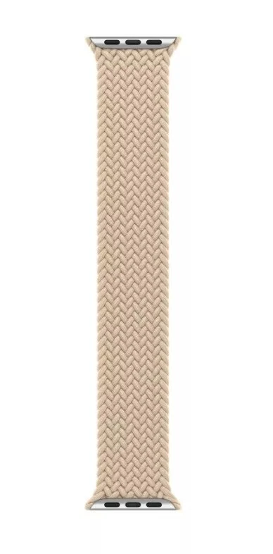 Apple Braided Solo Loop Band for Watch Series 8/SE (2022) - Beige, Size 2 (45mm)