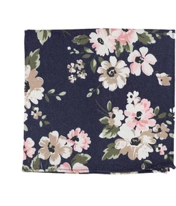 bar III Mens Socotra Floral Pocket Square, Blue, One Size - Picture 1 of 1