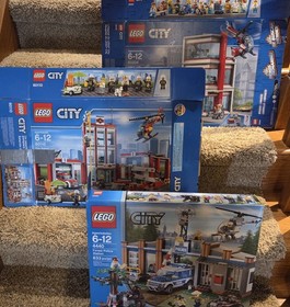 BOXES ONLY!  3 Lego City Series - 4440, 60110, 60204