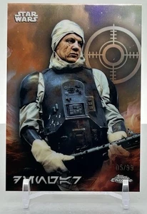 2025 Topps Chrome Star Wars Aurebesh Variation 31 Dengar Refractor /99 - Picture 1 of 2