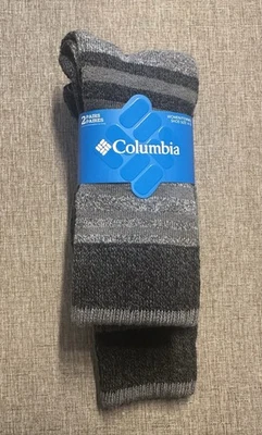 Calcetines Columbia para mujer 4-10 Crew 2 pares senderismo al aire libre. Nuevo en paquete Foto 1 de 3