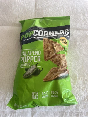 Popcorners Popped Corn Snack JALAPENO POPPER Never Fried 7 Oz. 1 Bag LIMITED ED - Image 1 of 4