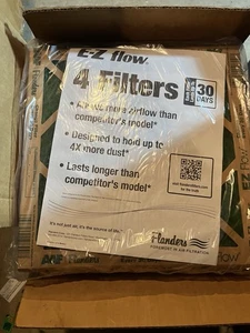 AAF Flanders 12" x 12" x 1" Nested Glass MERV 1 Air Filter (4 Filters)  6 sets - Picture 1 of 4