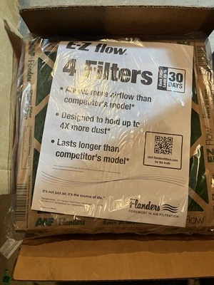 AAF Flanders 12" x 12" x 1" Nested Glass MERV 1 Air Filter (4 Filters)  6 sets - Image 1 of 4