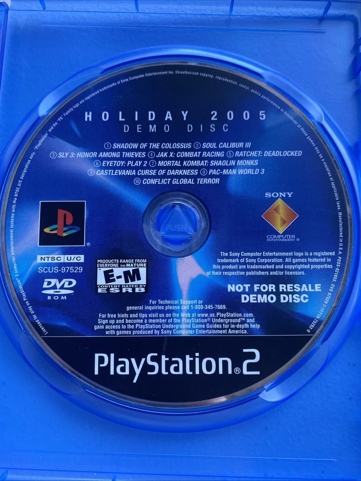 Disco de demostración Holiday 2005 Playstation 2 SOLO DISCO Foto 1 de 1