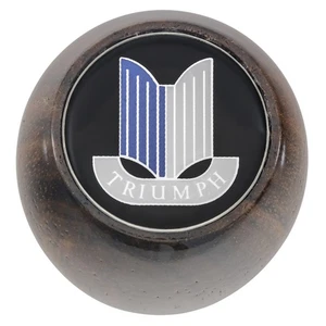 Triumph TR5 & TR6 Gear knob TR shield logo Wood 1967-76  Part no GAC6050X - Picture 1 of 3
