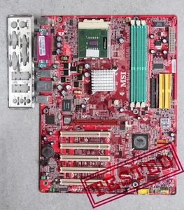 Gniazdo 462/A MSI KT6 Delta-LSR VIA KT600 chipset MoBo z procesorem i osłoną I/O - Zdjęcie 1 z 18