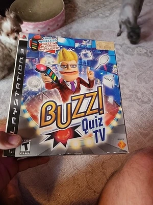 Buzz! Quiz TV Video Game Sony PlayStation 3 2008 Complete in Box - Image 1 of 4