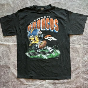 Herren Vintage 90er Looney Tunes Denver Broncos Tweety Vogel schwarz T-Shirt Tee Gr. XL - Bild 1 von 4