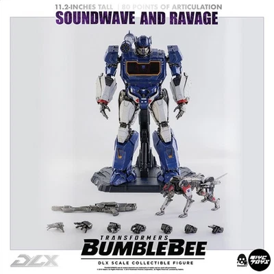 Threezero Transformers BUMBLEBEE DLX SOUNDWAVE AND RAVAGE Collectible Figure - Image 1 of 4