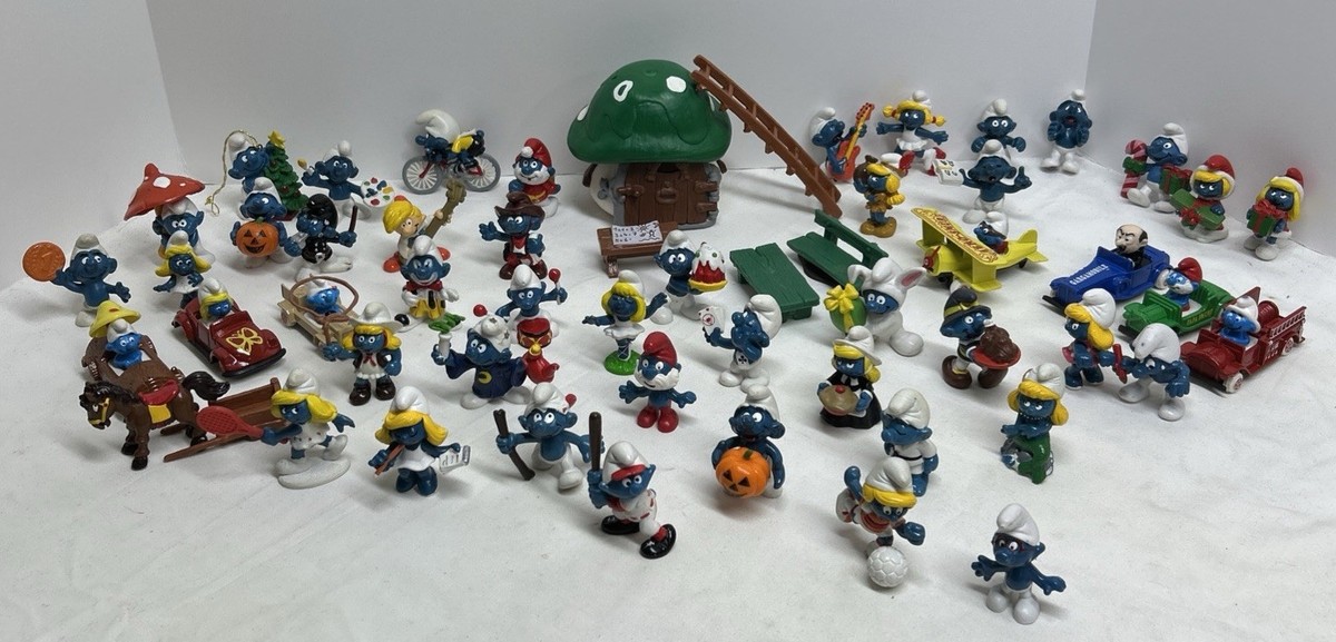 Figura Pitufo 'Perdóname' De Schleich - Colección Los Pitufos, Pintada A Mano